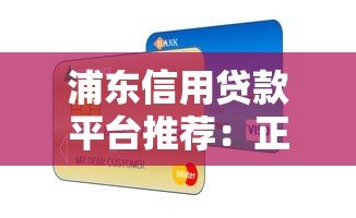 浦东信用贷款平台推荐:正规机构选择指南 浦东信用贷款平台推荐:正规机构选择指南
