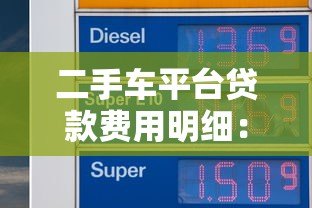 二手车平台贷款费用明细:首付利率手续费全解析 二手车平台贷款费用明细:首付利率手续费全解析