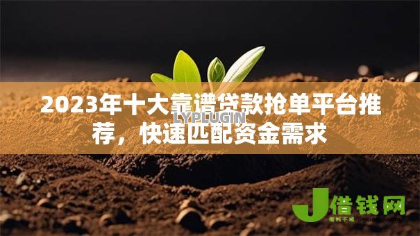 2023年十大靠谱贷款抢单平台推荐,快速匹配资金需求 2023年十大靠谱贷款抢单平台推荐,快速匹配资金需求