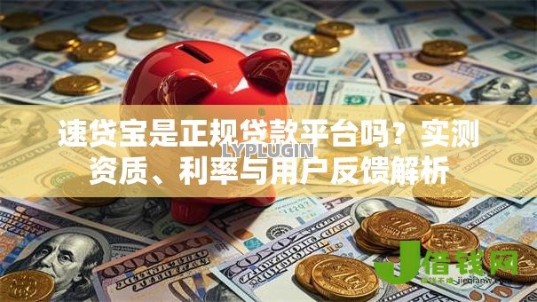 速贷宝是正规贷款平台吗？实测资质、利率与用户反馈解析