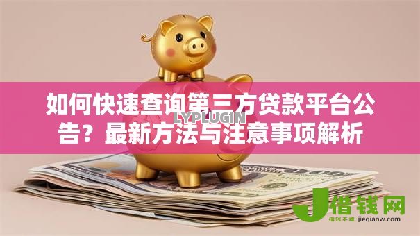 如何快速查询第三方贷款平台公告?最新方法与注意事项解析 如何快速查询第三方贷款平台公告?最新方法与注意事项解析