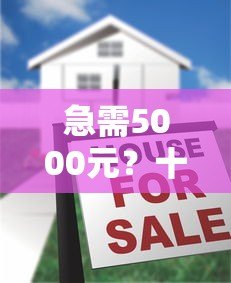 急需5000元？十大正规小额贷款平台推荐