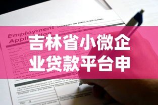吉林省小微企业贷款平台申请攻略及政策解读 吉林省小微企业贷款平台申请攻略及政策解读