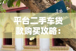 平台二手车贷款购买攻略:避坑指南与省钱技巧 平台二手车贷款购买攻略:避坑指南与省钱技巧