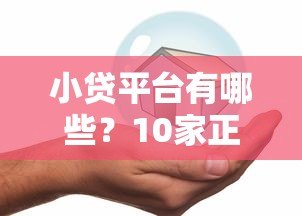 小贷平台有哪些?10家正规贷款渠道全解析 小贷平台有哪些?10家正规贷款渠道全解析