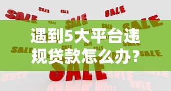 遇到5大平台违规贷款怎么办?教你合法应对方法 遇到5大平台违规贷款怎么办?教你合法应对方法