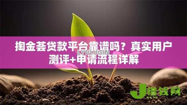 掏金荟贷款平台靠谱吗?真实用户测评+申请流程详解 掏金荟贷款平台靠谱吗?真实用户测评+申请流程详解