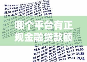哪个平台有正规金融贷款额度？这5类渠道最靠谱！