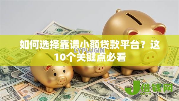 如何选择靠谱小额贷款平台？这10个关键点必看
