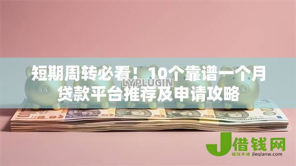 短期周转必看！10个靠谱一个月贷款平台推荐及申请攻略