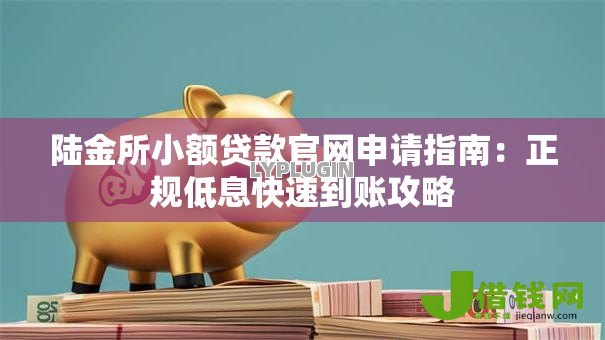 陆金所小额贷款官网申请指南：正规低息快速到账攻略