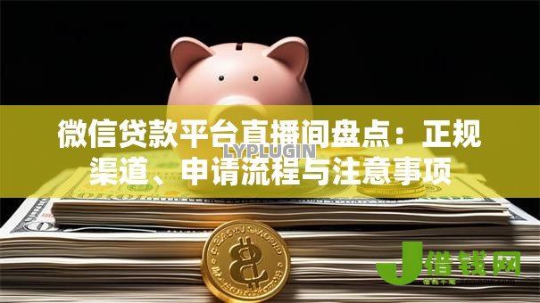 微信贷款平台直播间盘点：正规渠道、申请流程与注意事项