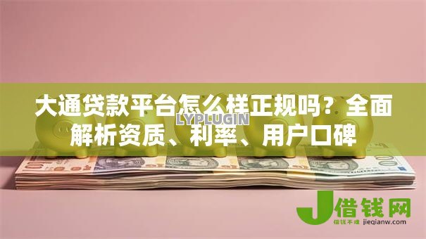 大通贷款平台怎么样正规吗？全面解析资质、利率、用户口碑