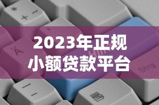 2023年正规小额贷款平台推荐:哪个更靠谱? 2023年正规小额贷款平台推荐:哪个更靠谱?