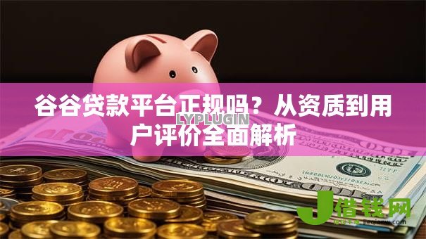 谷谷贷款平台正规吗？从资质到用户评价全面解析