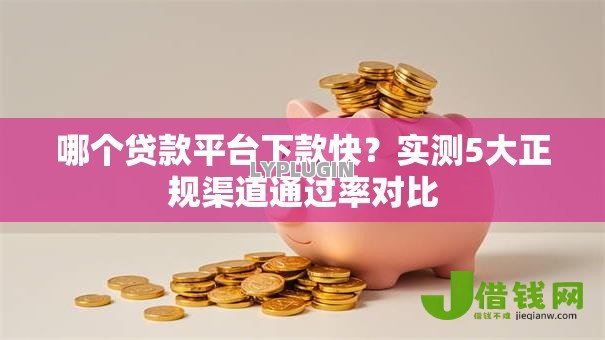 哪个贷款平台下款快？实测5大正规渠道通过率对比
