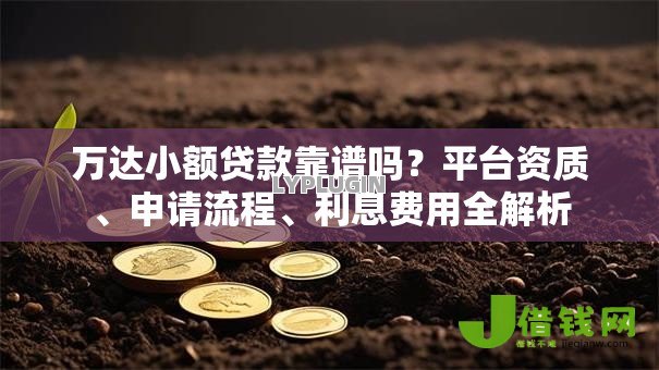 万达小额贷款靠谱吗？平台资质、申请流程、利息费用全解析