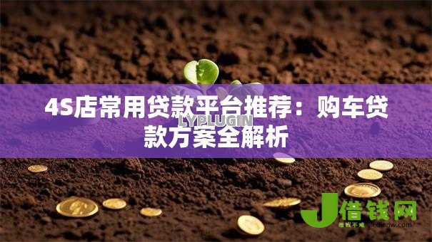 4S店常用贷款平台推荐:购车贷款方案全解析 4S店常用贷款平台推荐:购车贷款方案全解析