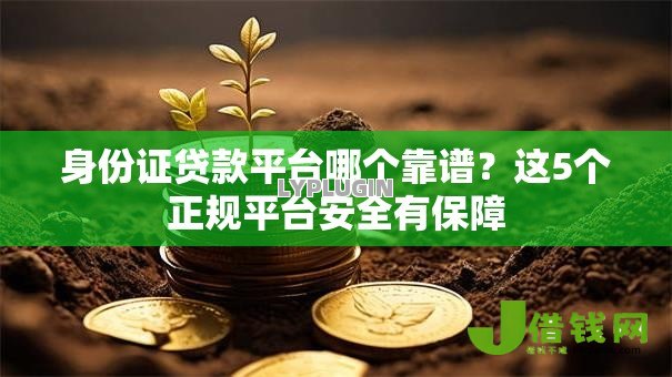 身份证贷款平台哪个靠谱？这5个正规平台安全有保障