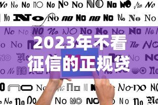 2023年不看征信的正规贷款平台推荐及申请指南 2023年不看征信的正规贷款平台推荐及申请指南