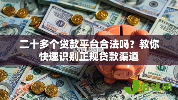 二十多个贷款平台合法吗？教你快速识别正规贷款渠道