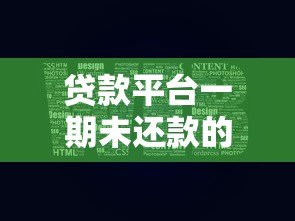 贷款平台一期未还款的后果与应对策略