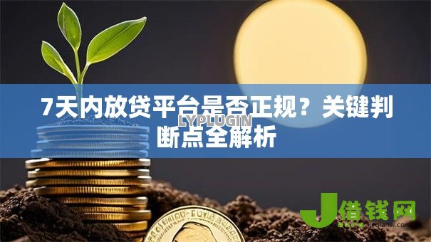 7天内放贷平台是否正规？关键判断点全解析