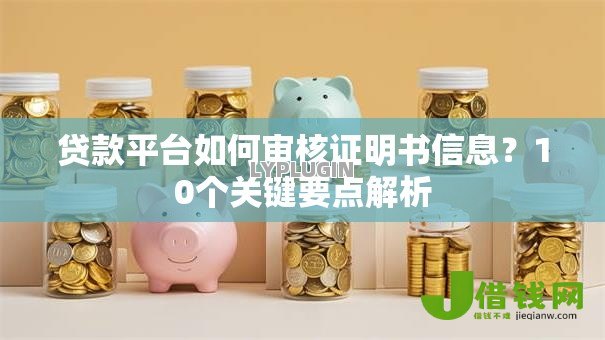 贷款平台如何审核证明书信息？10个关键要点解析