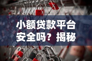小额贷款平台安全吗?揭秘机构合规性与风险防范 小额贷款平台安全吗?揭秘机构合规性与风险防范