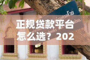 正规贷款平台怎么选?2023年避坑指南与真实测评 正规贷款平台怎么选?2023年避坑指南与真实测评
