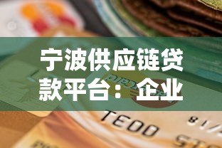 宁波供应链贷款平台：企业融资新选择与申请指南