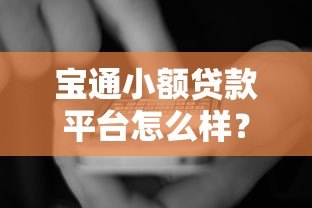 宝通小额贷款平台怎么样？真实评测与用户反馈解析