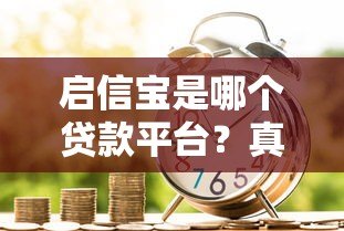 启信宝是哪个贷款平台?真实身份解析与信贷服务指南 启信宝是哪个贷款平台?真实身份解析与信贷服务指南