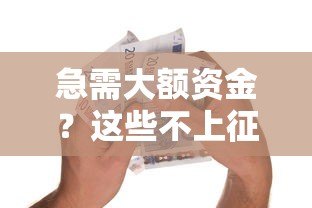 急需大额资金?这些不上征信的贷款平台值得了解 急需大额资金?这些不上征信的贷款平台值得了解