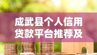 成武县个人信用贷款平台推荐及申请指南