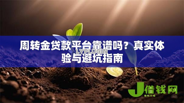 周转金贷款平台靠谱吗？真实体验与避坑指南