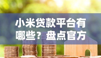 小米贷款平台有哪些?盘点官方及合作渠道,避坑指南必看 小米贷款平台有哪些?盘点官方及合作渠道,避坑指南必看