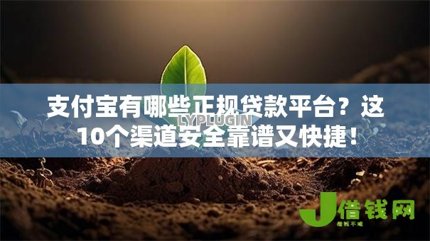 支付宝有哪些正规贷款平台?这10个渠道安全靠谱又快捷! 支付宝有哪些正规贷款平台?这10个渠道安全靠谱又快捷!