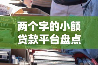 两个字的小额贷款平台盘点:靠谱选择与避坑指南 两个字的小额贷款平台盘点:靠谱选择与避坑指南