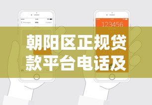 朝阳区正规贷款平台电话及申请流程指南