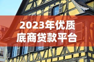 2023年优质底商贷款平台推荐及申请攻略 2023年优质底商贷款平台推荐及申请攻略