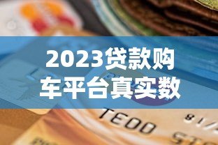2023贷款购车平台真实数据：超6成车主选择分期购车