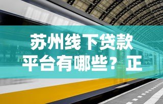 苏州线下贷款平台有哪些?正规机构推荐及申请攻略 苏州线下贷款平台有哪些?正规机构推荐及申请攻略