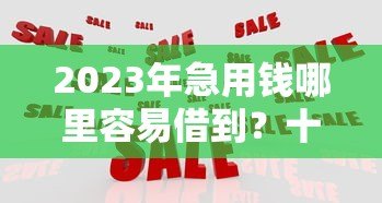 2023年急用钱哪里容易借到?十大正规贷款平台推荐 2023年急用钱哪里容易借到?十大正规贷款平台推荐