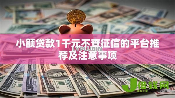 小额贷款1千元不查征信的平台推荐及注意事项 小额贷款1千元不查征信的平台推荐及注意事项