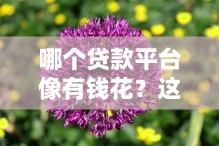 哪个贷款平台像有钱花?这8个靠谱选择值得一试 哪个贷款平台像有钱花?这8个靠谱选择值得一试