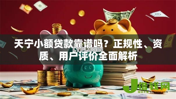 天宁小额贷款靠谱吗？正规性、资质、用户评价全面解析