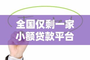 全国仅剩一家小额贷款平台：监管收紧下的行业现状与未来展望
