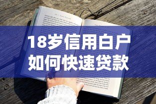 18岁信用白户如何快速贷款?秒过平台及申请技巧全解析 18岁信用白户如何快速贷款?秒过平台及申请技巧全解析