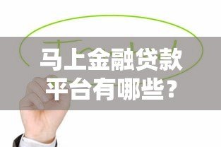 马上金融贷款平台有哪些?正规助贷渠道推荐 马上金融贷款平台有哪些?正规助贷渠道推荐